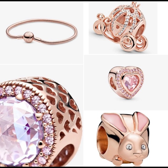 PANDORA Rose Gold Charm Bracelet - Picture 1 of 6